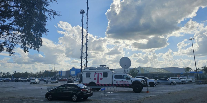 T-Mobile emergency vehicle in a parking lot