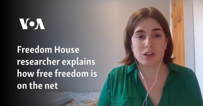 Freedom House researcher explains what free freedom is like on the net

